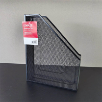 Staples tijdschriftencassette mesh zwart 299336