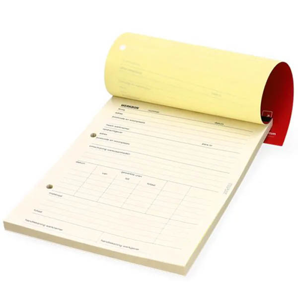 Staples werkbon zelfkopiërend met copystop (2 x 50 vel) 298392 - 2
