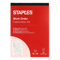 Staples werkbon zelfkopiërend met copystop (50 vel) 298392