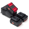 Starterset: 3x Bosch GBA 18V / 1600A002U5 accu's + lader (18 V, 5.0 Ah, 123accu huismerk) ABO00383 - 1