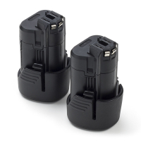 Startset: 2x Bosch GBA 12V accu's (10.8V-12V, 2.0 Ah, 123accu huismerk) ABO00359