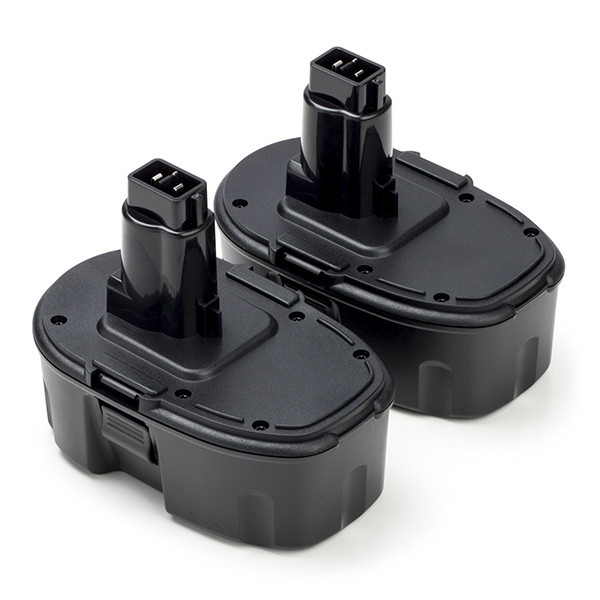 Startset: 2x DeWalt 18V XRP / DE9095 accu's (18 V, 2.0 Ah, 123accu huismerk) ADE01162 - 1