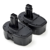 Startset: 2x DeWalt 18V XRP / DE9095 accu's (18 V, 2.0 Ah, 123accu huismerk) ADE01162 - 1