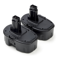 Startset: 2x DeWalt 18V XRP / DE9095 accu's (18 V, 3.0 Ah, 123accu huismerk) ADE01153