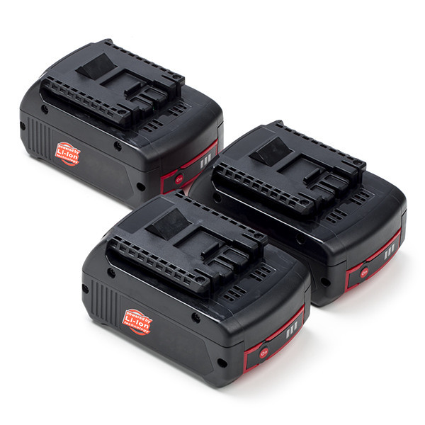 Startset: 3x Bosch GBA 18V / 1600Z00038 accu's (18 V, 4.0 Ah, 123accu huismerk) ABO00392 - 1