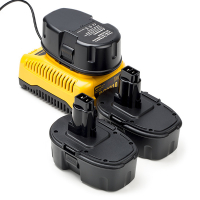 Startset: 3x DeWalt 18V XRP / DE9095 accu's + lader (18 V, 2.0 Ah, 123accu huismerk) ADE01156