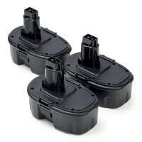 Startset: 3x DeWalt 18V XRP / DE9095 accu's (18 V, 2.0 Ah, 123accu huismerk) ADE01164