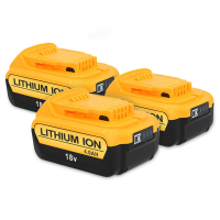 Startset: 3x DeWalt DCB182 XR Li-ion accu's (18 V, 4.0 Ah, 123accu huismerk) ADE00573