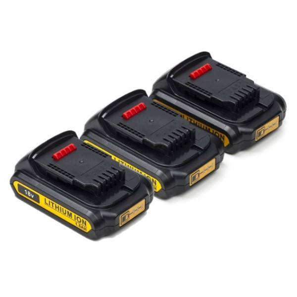 Startset: 3x DeWalt DCB183 XR Li-ion accu's (18 V, 1.5 Ah, 123accu huismerk) ADE01147 - 1