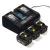 Startset: 3x Makita BL1830B / 18V LXT accu + duolader (18 V, 3.0 Ah, 123accu huismerk) AMA00497 - 1
