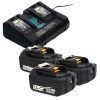 Startset: 3x Makita BL1850B / 18V LXT accu + duolader (18 V, 5.0 Ah, 123accu huismerk) AMA00314 - 1