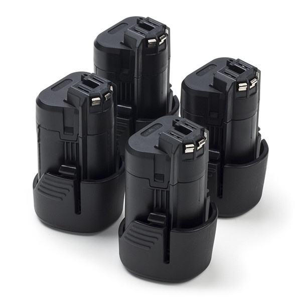 Startset: 4x Bosch GBA 12V accu (10.8V-12V, 2.0 Ah, 123accu huismerk) ABO00356 - 1