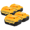 Startset: 4x DeWalt DCB182 XR Li-ion accu's (18 V, 4.0 Ah, 123accu huismerk) ADE00949 - 1