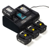 Startset: 4x Makita BL1830B / 18V LXT accu + duolader (18 V, 3.0 Ah, 123accu huismerk) AMA00501 - 1