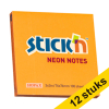 Aanbieding: 12x Stick'n notes neon-oranje 76 x 76 mm 201730 - 1