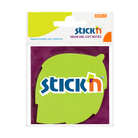 Stick'n Die-Cut notes bladeren neon-groen 70 x 70 mm (50 vel) 21180 201843