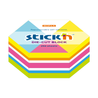 Stick'n Die-Cut notes hexagon neonmix 61 x 70 mm (250 vel) 21827 201733