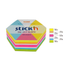 Stick'n Die-Cut notes hexagon neonmix 61 x 70 mm (250 vel) 21827 201733 - 2
