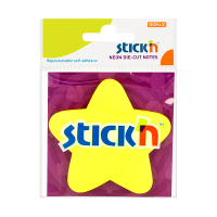 Stick'n Die-Cut notes ster neon-geel 70 x 70 mm (50 vel) 21591 201846