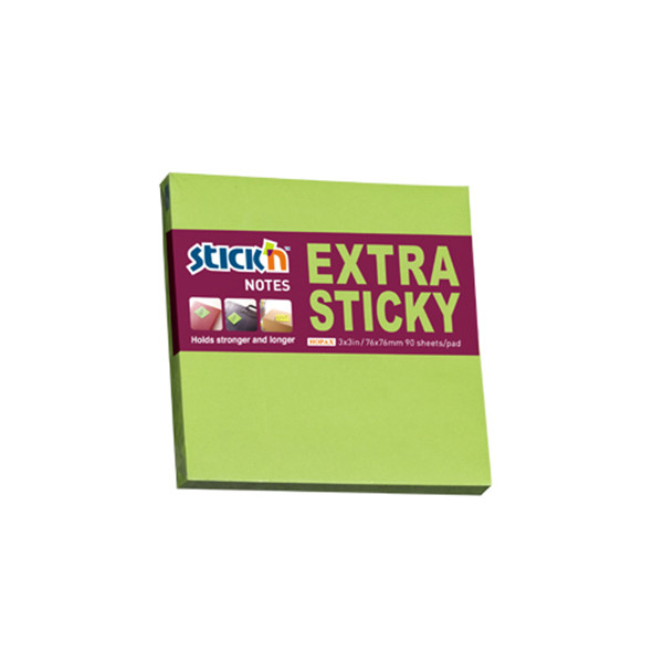 Stick'n extra sticky notes groen 76 x 76 mm 21672 201702 - 1