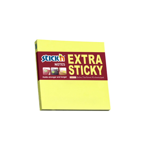 Stick'n extra sticky notes neongeel 76 x 76 mm 21670 201700 - 1