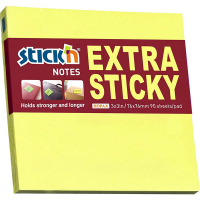 Stick'n extra sticky notes neongeel 76 x 76 mm (90 vel) 201700