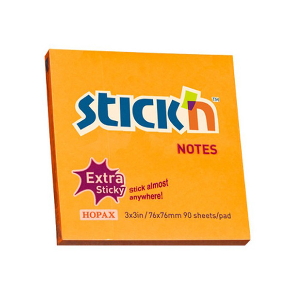Stick'n extra sticky notes oranje 76 x 76 mm 21499 201703 - 1
