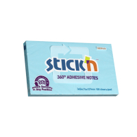 Stick'n memoblok 360 graden lijmrand 76 x 127 mm blauw (100 vel) 21557 201757