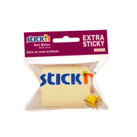 Stick'n roll note extra sticky 50 mm x 10 m pastelgeel navulling 21696 201771