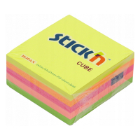 Stick'n zelfklevende notes mini kubus neonmix 51 x 51 mm 21203 201741