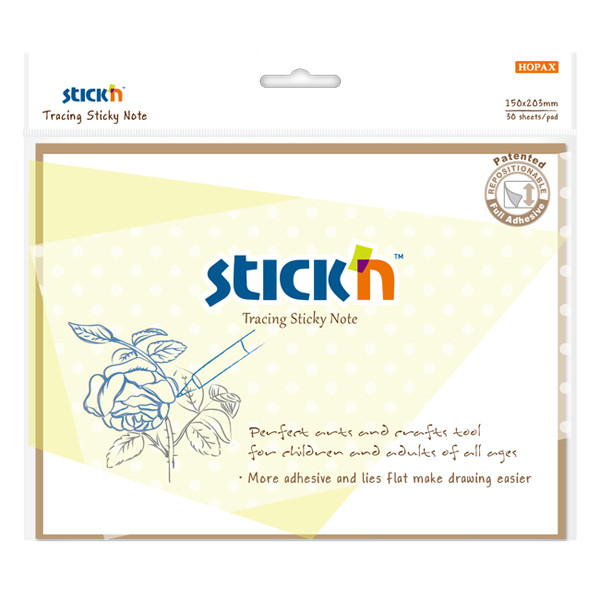 Stick'n zelfklevende notes transparant 150 x 203 mm (30 vel) 21820 400896 - 1