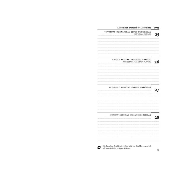 Succes Standard weekagenda 2026 navulling wit (1 week per 2 pagina's) 4-talig 262590 - 2