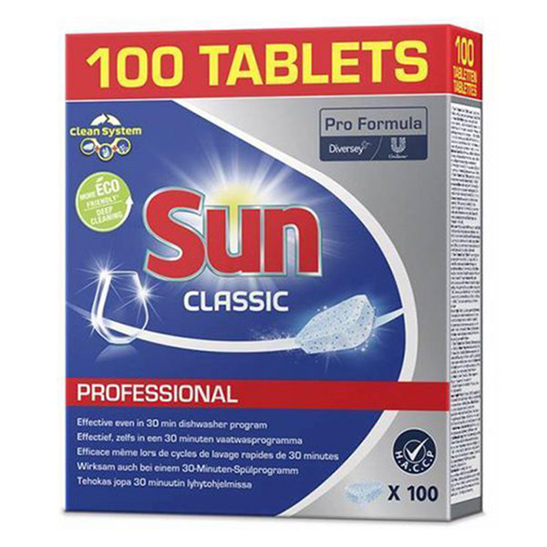 Sun Professional Classic vaatwastabletten (100 stuks)  SSU00098 - 1