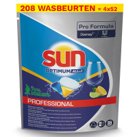Sun Professional Optimum All In 1 Vaatwascapsules 4 stuks (208 wasbeurten) SSU00201