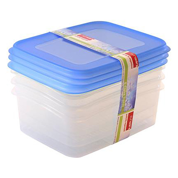 Sunware Club Cuisine transparante diepvriesdozen blauw 1,2 liter (3 stuks) 216784 - 4