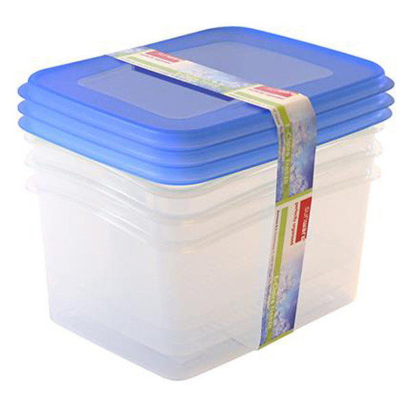 Sunware Club Cuisine transparante diepvriesdozen blauw 1,5 liter (3 stuks) 216783 - 4
