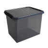 Sunware Comfort line grijs/zwart transparante opbergbox 52 liter 200475 - 1