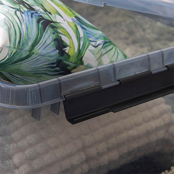 Sunware Comfort line grijs/zwart transparante opbergbox 62 liter 200478 - 4