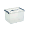 Sunware Q-line transparante opbergbox 22 liter