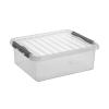Sunware Q-line transparante opbergbox 25 liter