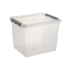 Sunware Q-line transparante opbergbox 52 liter