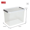 Sunware Q-line transparante opbergbox 72 liter 216539 - 2