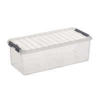 Sunware Q-line transparante opbergbox 9,5 liter 216534