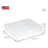 Sunware Q-line transparante opbergbox divider 16 vakken 216523 - 2
