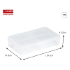 Sunware Q-line transparante opbergbox divider 8 vakken 216522 - 2