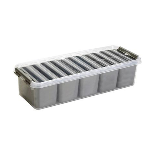 Sunware Q-line transparante opbergbox met 7 bakjes 3,5 liter 216763 - 1
