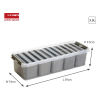 Sunware Q-line transparante opbergbox met 7 bakjes 3,5 liter 216763 - 2