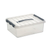Sunware Q-line transparante opbergdoos 12 liter 78600609 216531