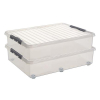 Sunware Q-line transparante rollende opbergbox 60 liter 216760 - 3