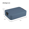 Sunware Sigma Home Food to go broodtrommel groot blauw 216809 - 2